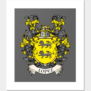 Lopez coat of arms Posters and Art